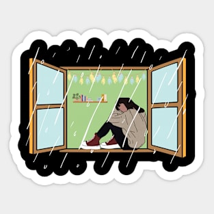 Lonely Girl Sticker